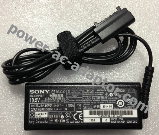 10.5V 2.9A Sony SGPT112CAS SGPT112GBS AC Adapter Power 4 Pin
